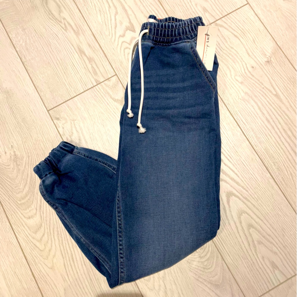 SWS denim high rise jogger